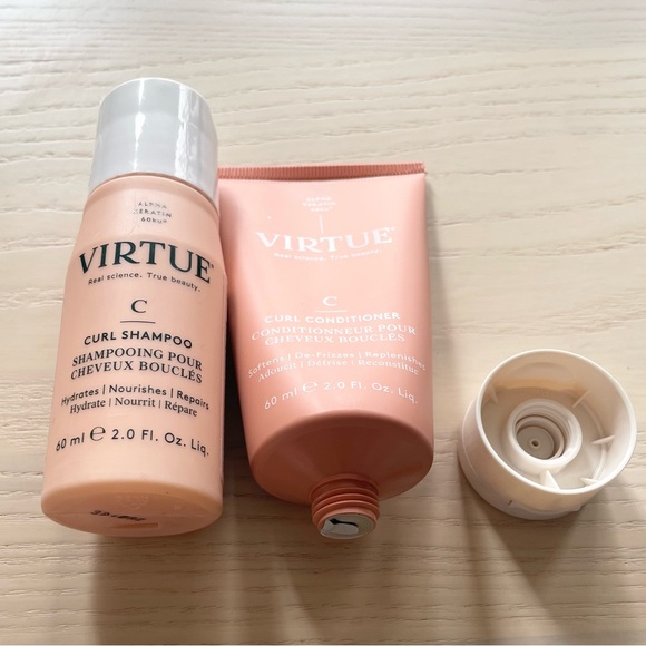 NWT Virtue Curl Shampoo & Conditioner Travel Size - Picture 5 of 8